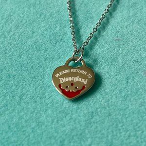 Inspired from the villain collection blood red enamel sterling necklace